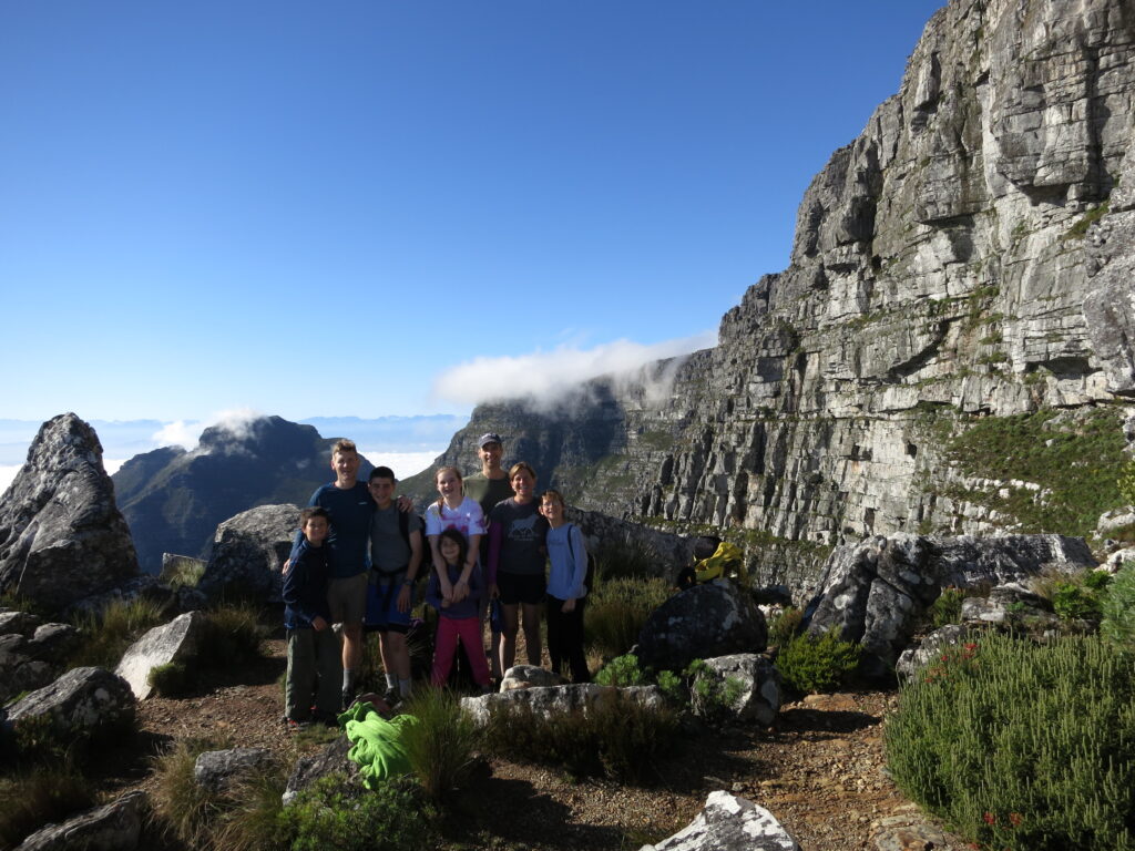 A happy family high up on the India Venster route. 